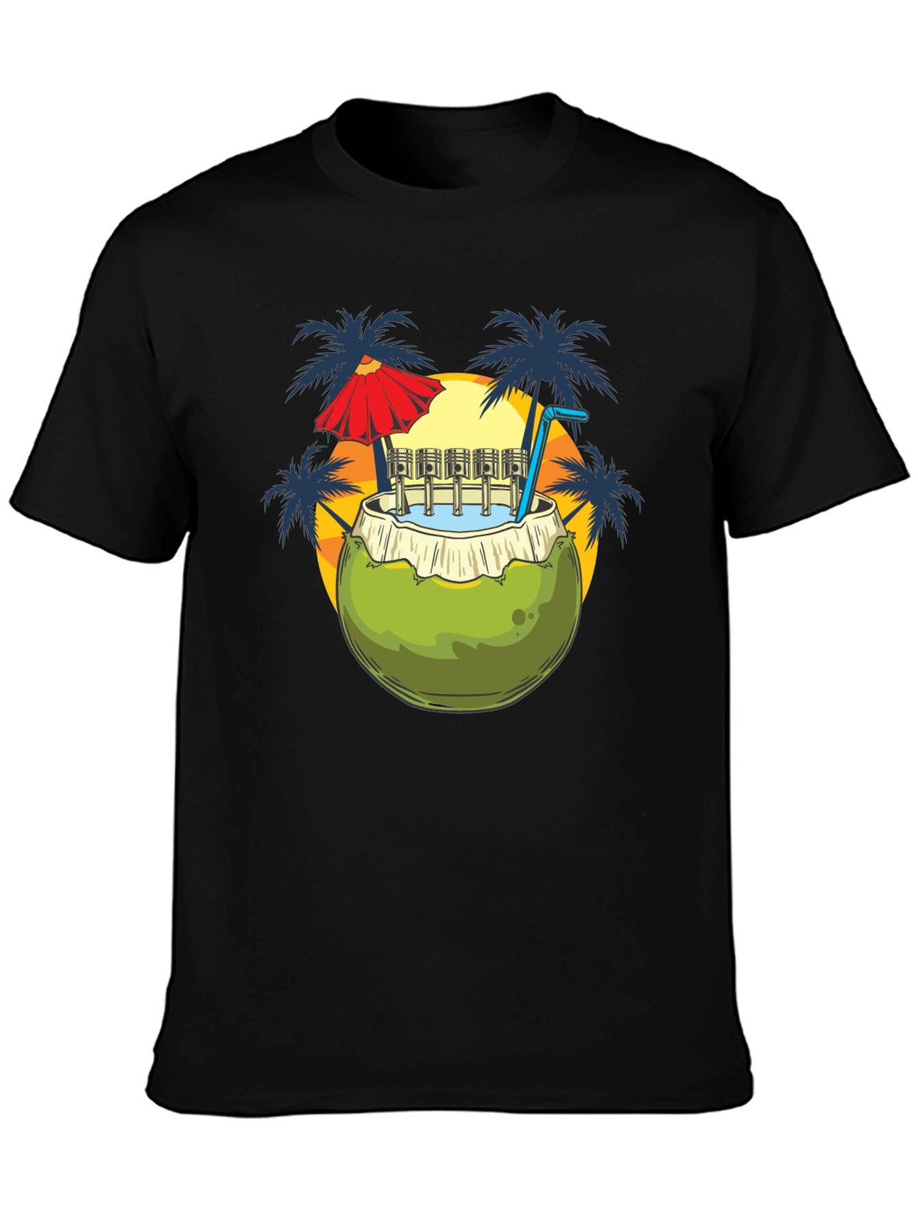Coconut Drink T-Shirt - Island Style