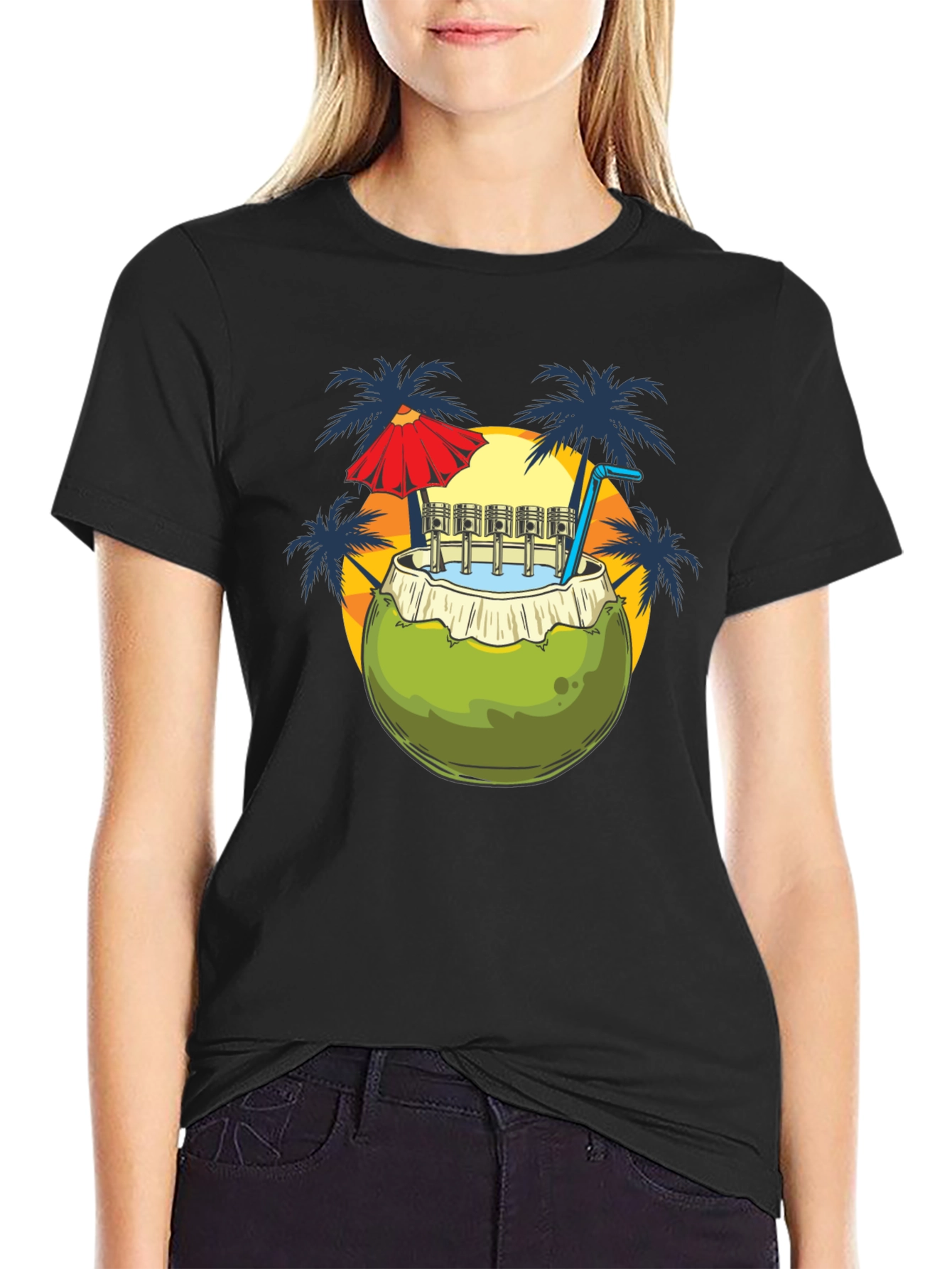 Coconut Drink T-Shirt - Island Style