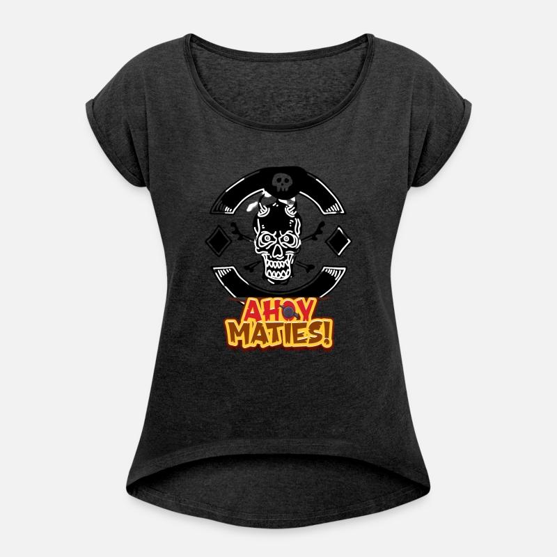 T-shirt skull with cross bones logo design