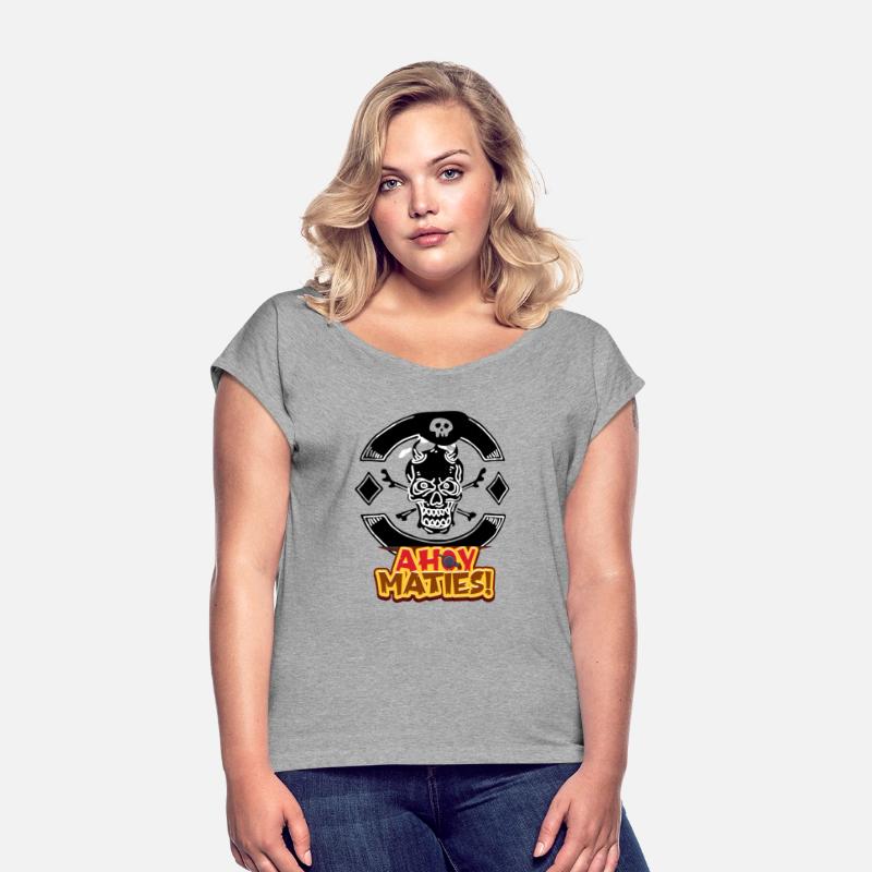T-shirt skull with cross bones logo design