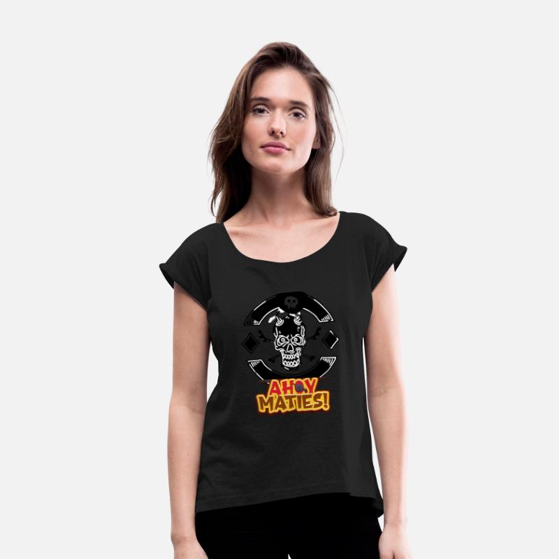 T-shirt skull with cross bones logo design