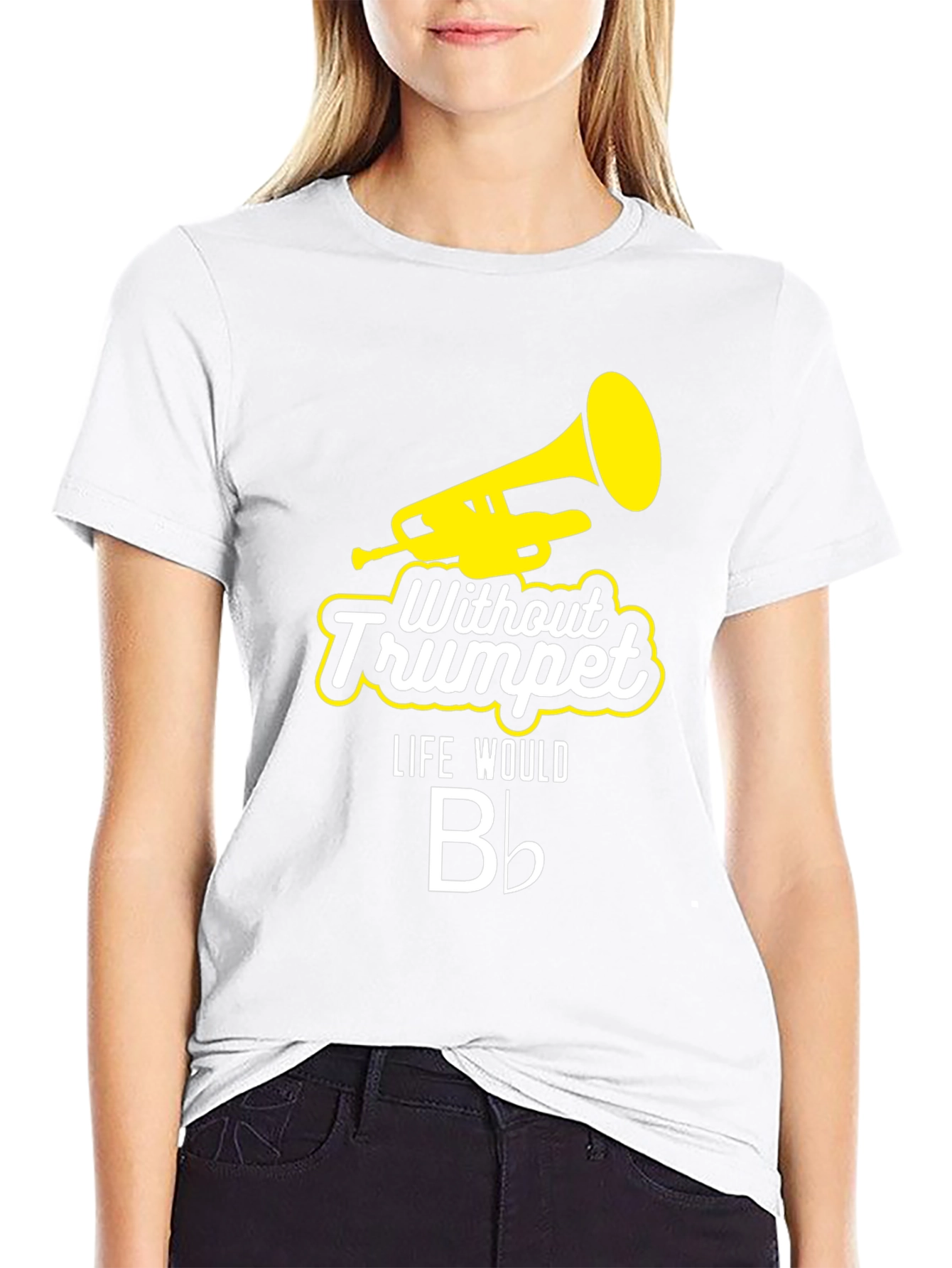 Without Trumpet Life Would B Flat Black T-Shirt