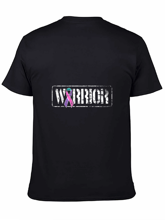 Warrior Ribbon Graphic Tee - Black