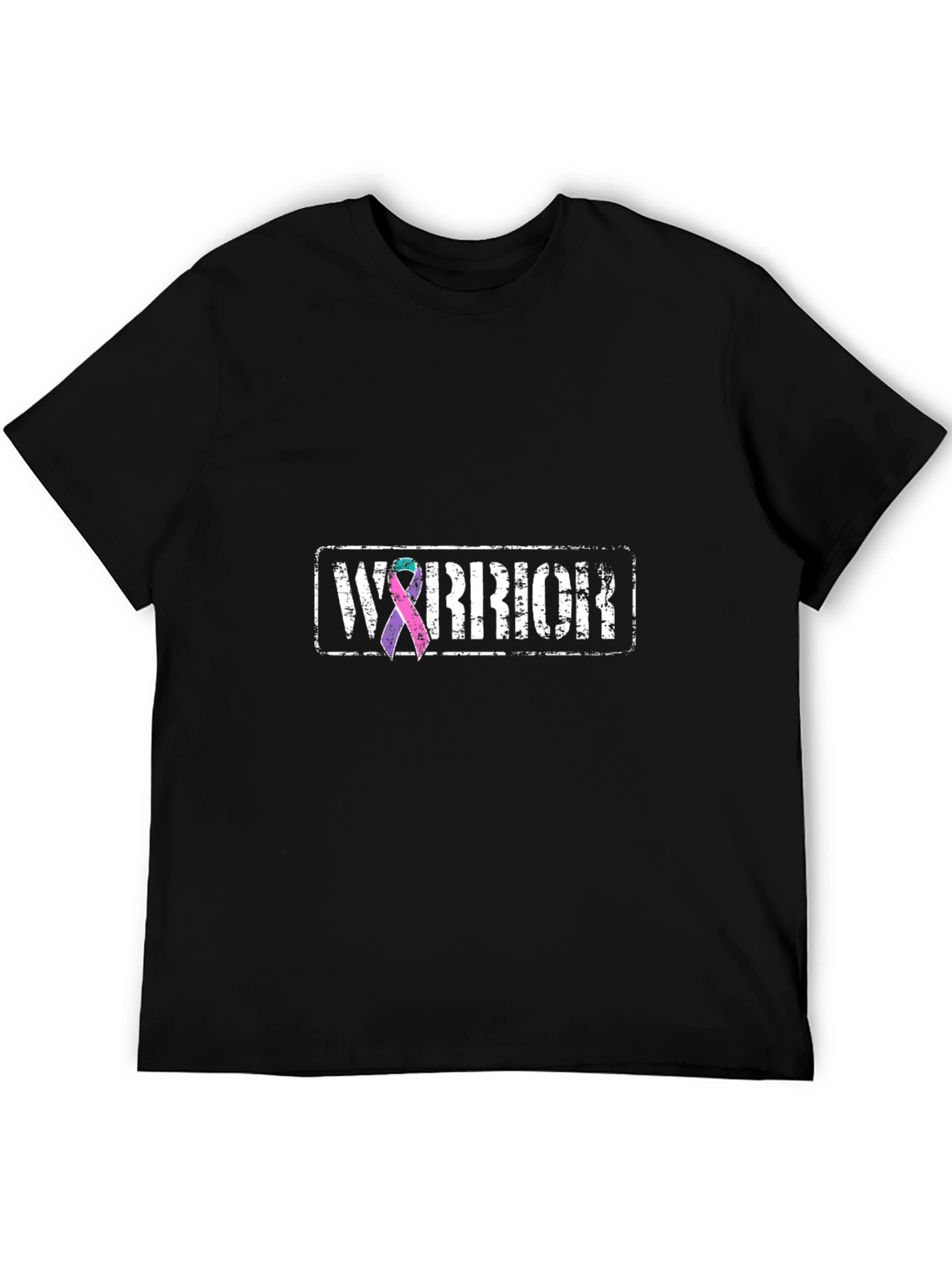 Warrior Ribbon Graphic Tee - Black