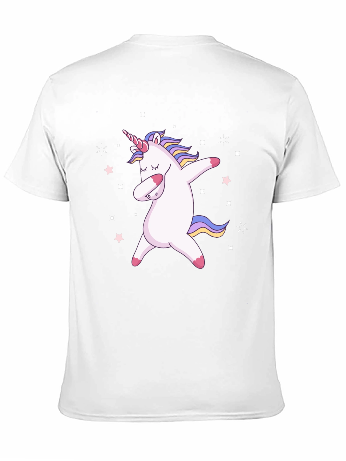 Dabbing Unicorn Black Graphic Tee