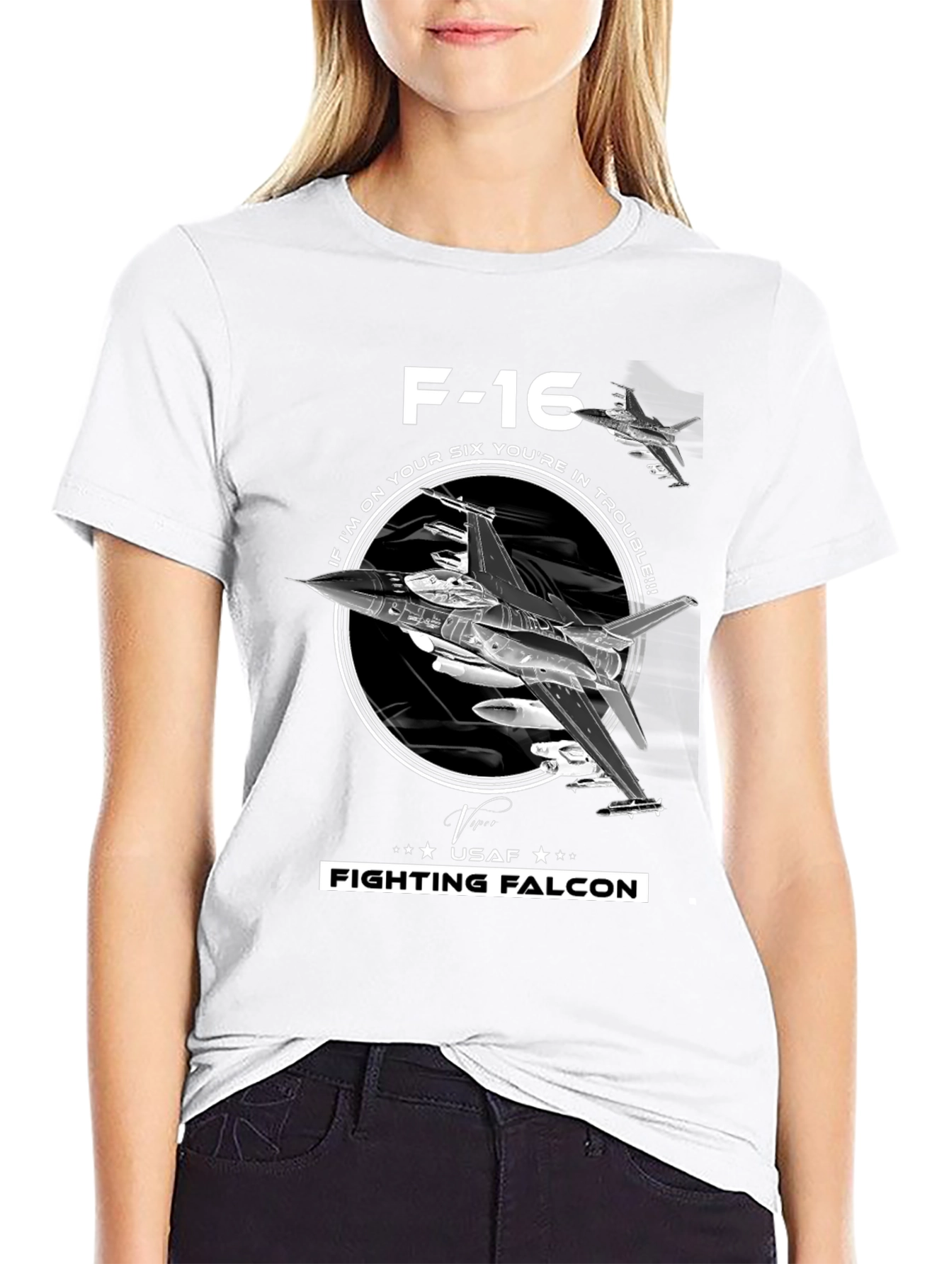 F-16 Fighting Falcon T-Shirt - USAF Pilot Tee