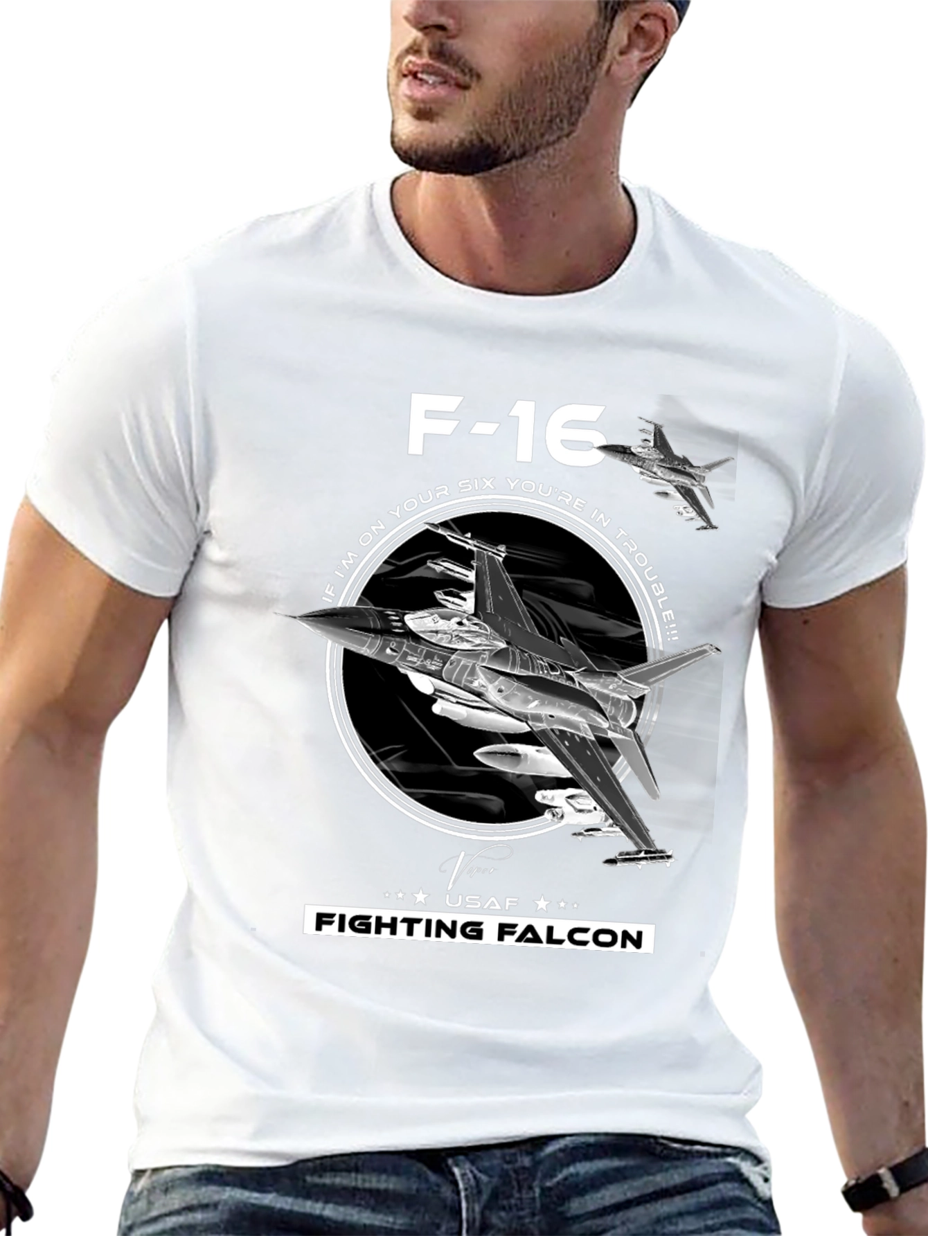 F-16 Fighting Falcon T-Shirt - USAF Pilot Tee