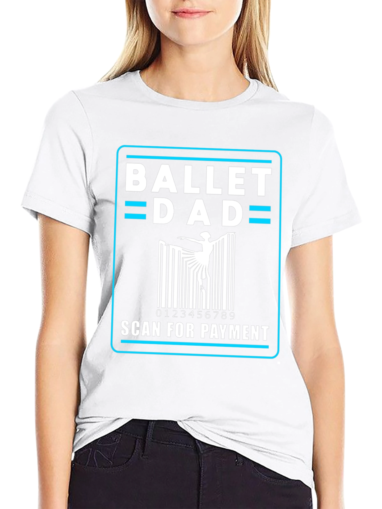 Ballet Dad Scan for Payment Black T-Shirt