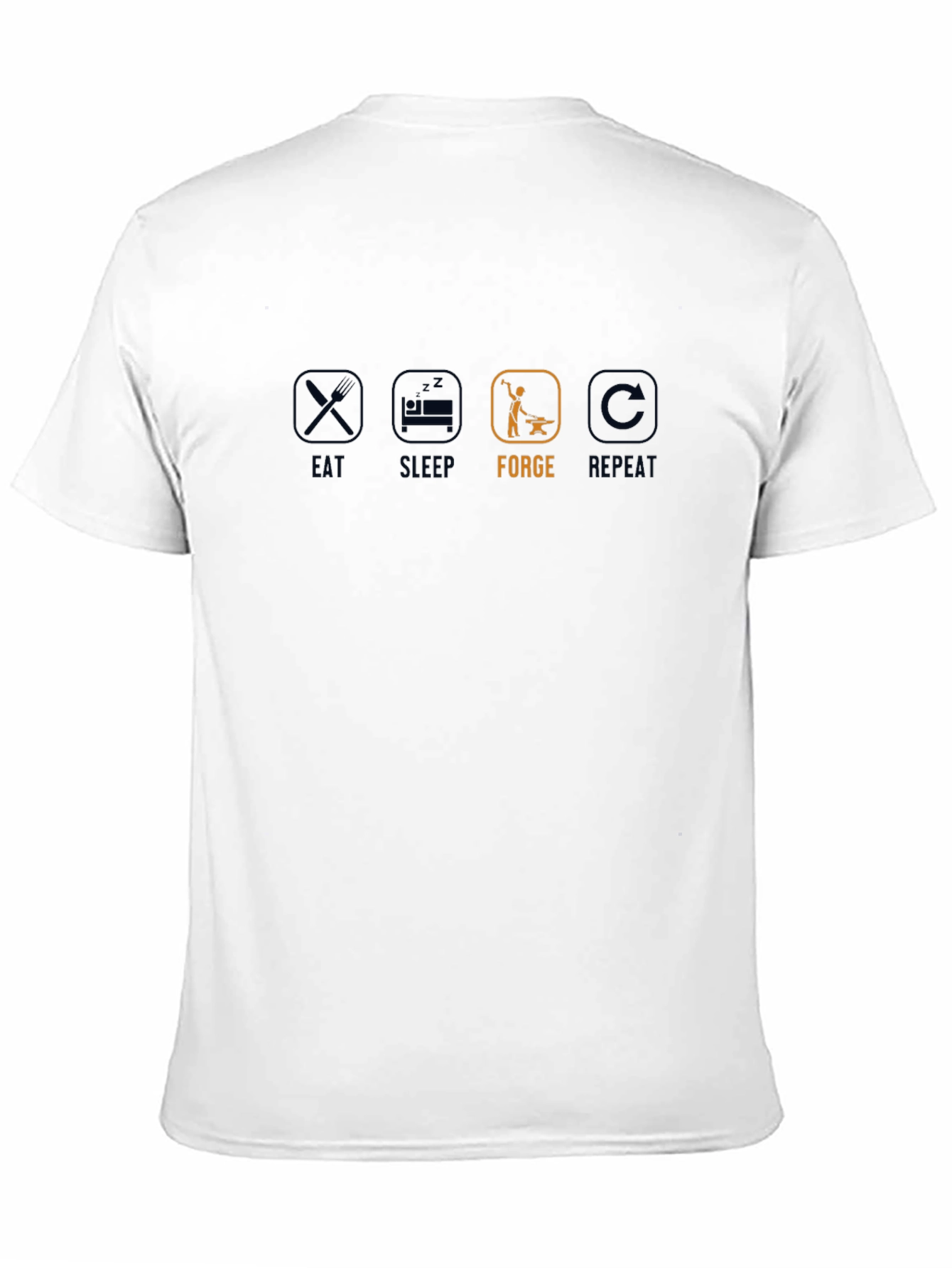 Eat Sleep Forge Repeat Black T-Shirt