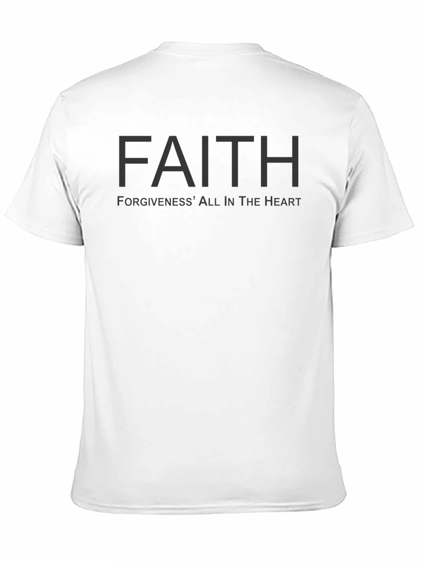 Faith Forgiveness Graphic Print T-Shirt