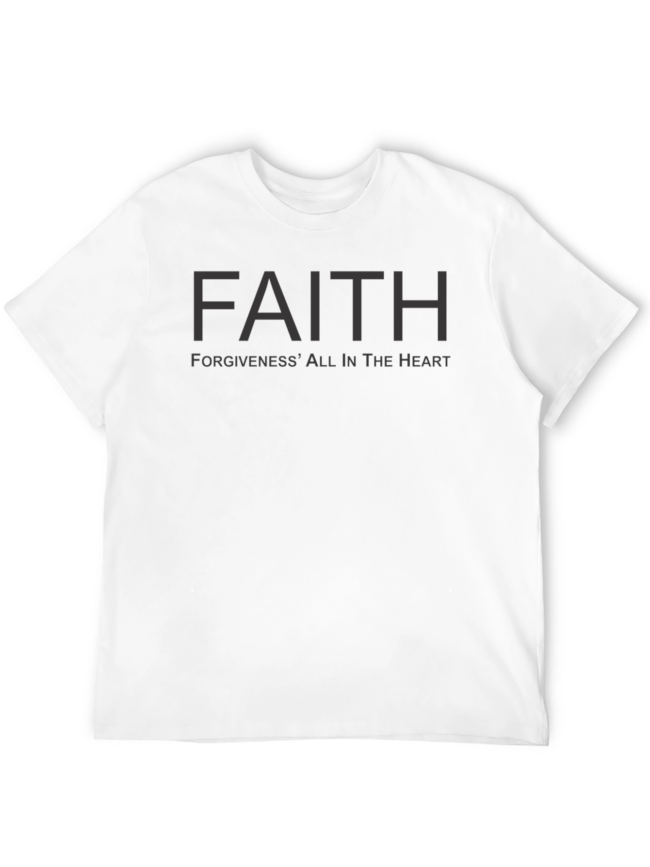 Faith Forgiveness Graphic Print T-Shirt