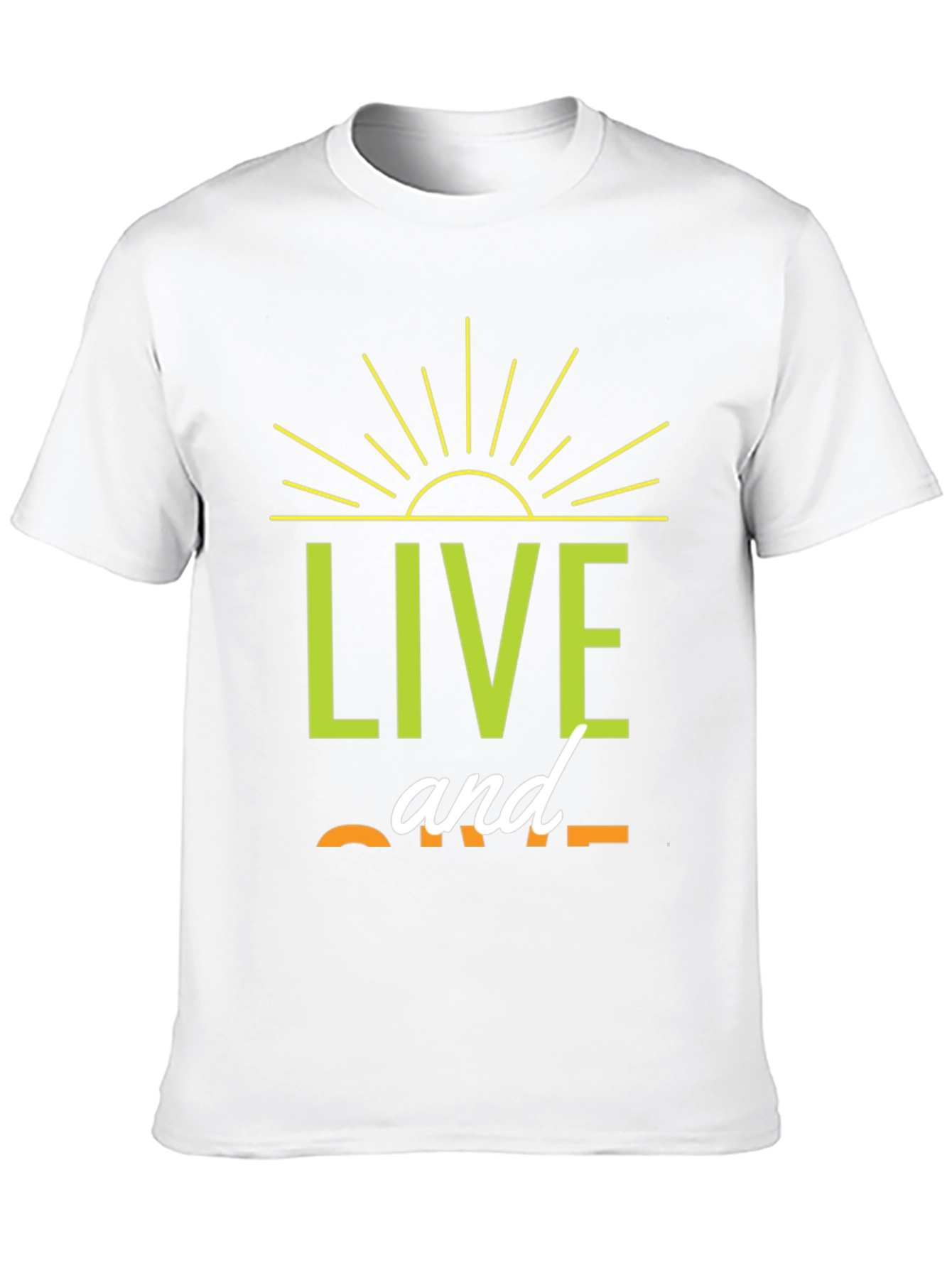 Live and Give Black Graphic T-Shirt