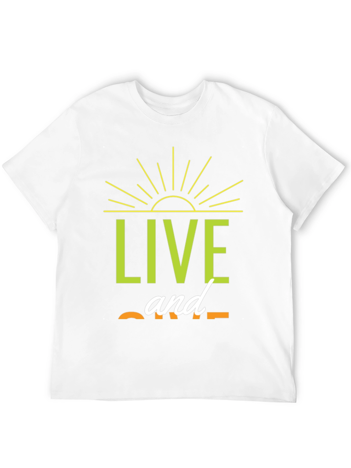 Live and Give Black Graphic T-Shirt