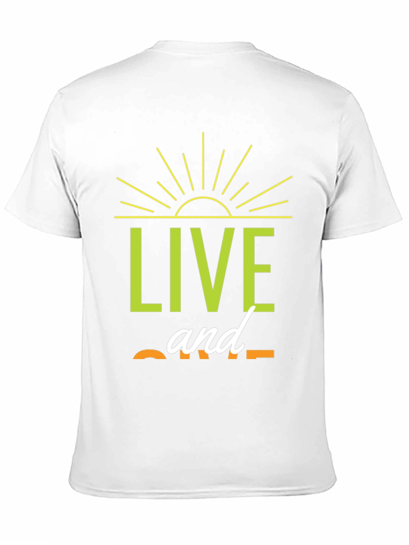 Live and Give Black Graphic T-Shirt