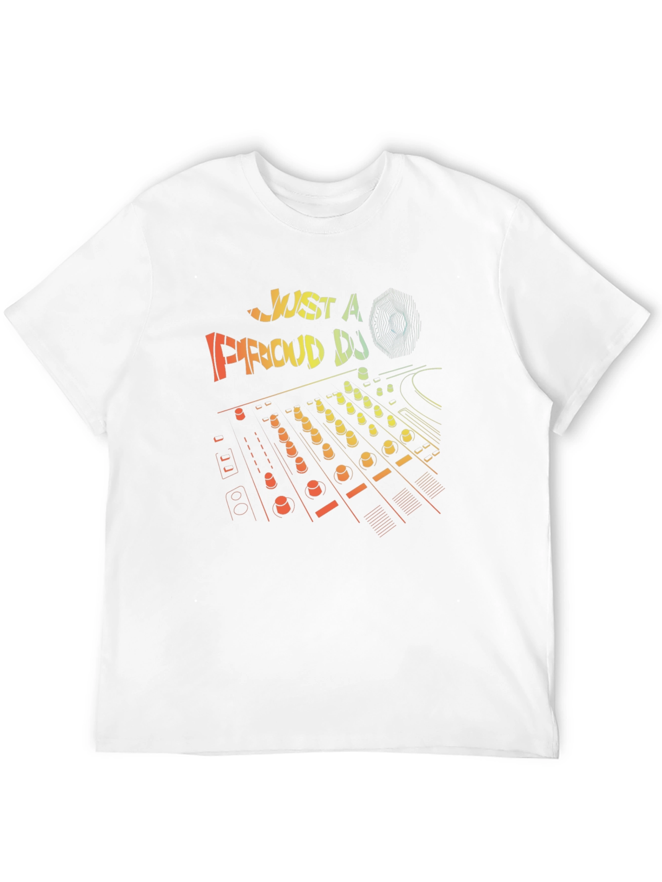 Proud DJ Black T-Shirt Graphic Tee