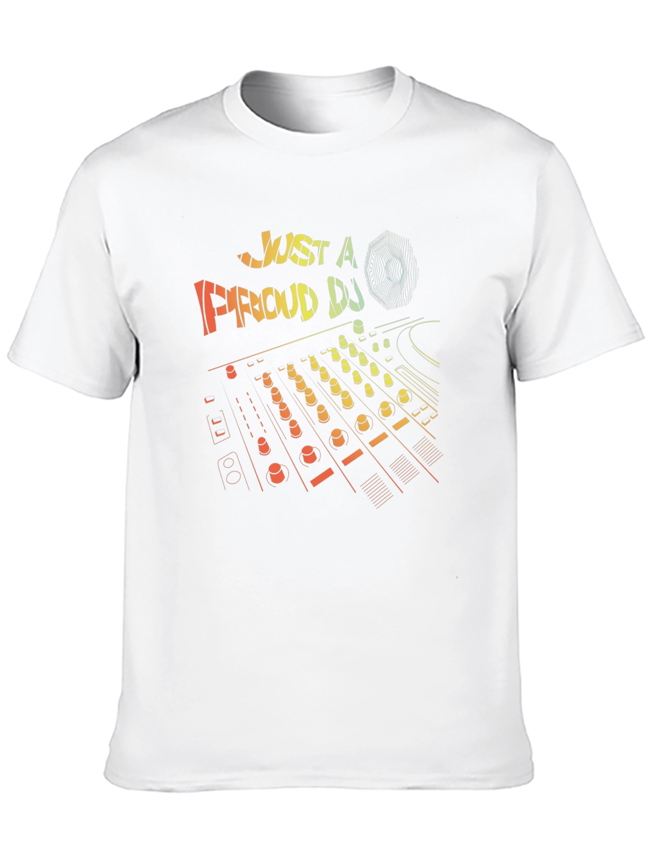Proud DJ Black T-Shirt Graphic Tee