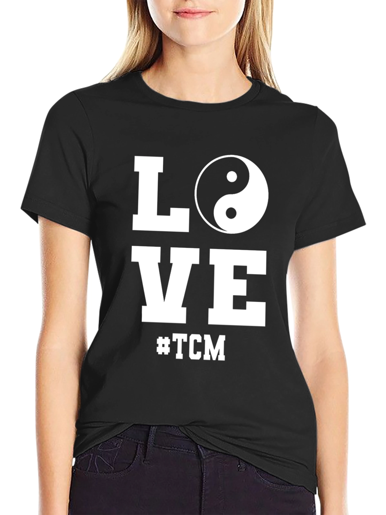 Love TCM Yin Yang Black T-Shirt
