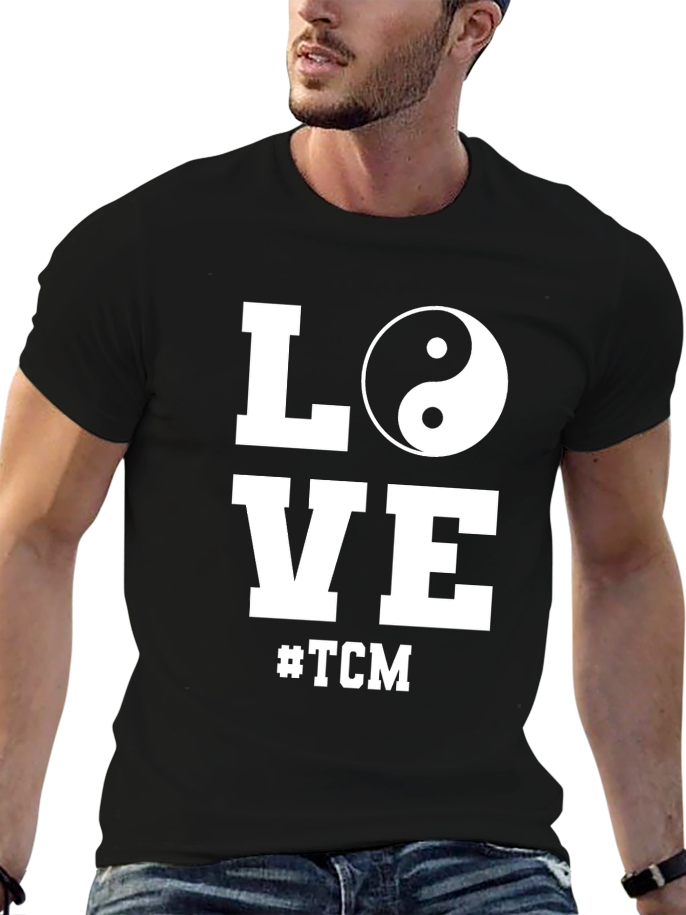 Love TCM Yin Yang Black T-Shirt