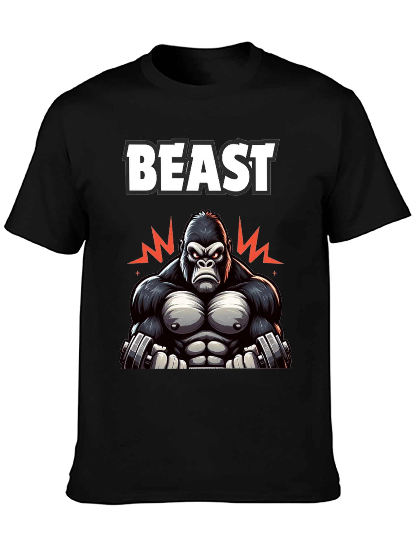 Beast Mode Gorilla Graphic T-Shirt