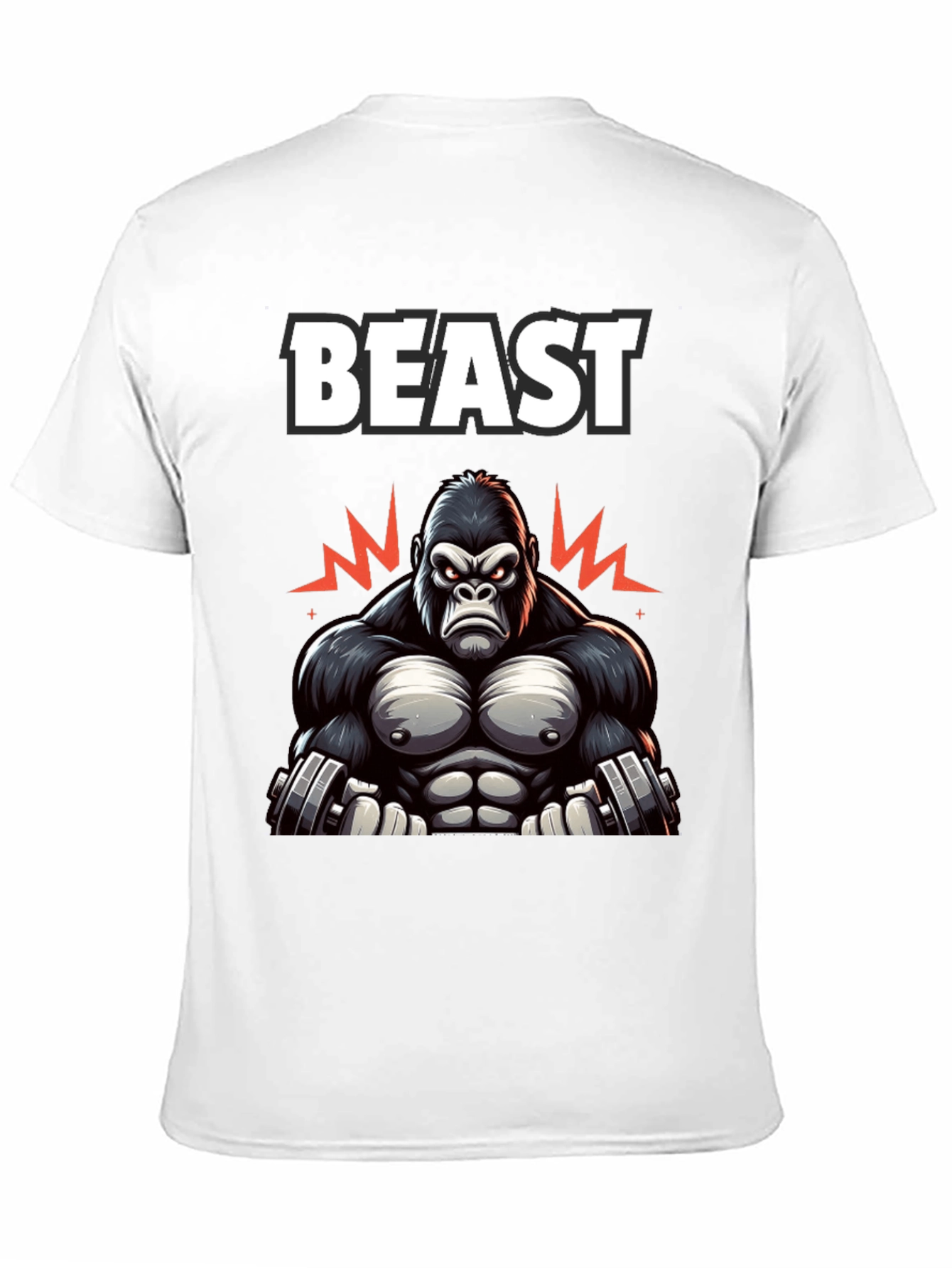 Beast Mode Gorilla Graphic T-Shirt