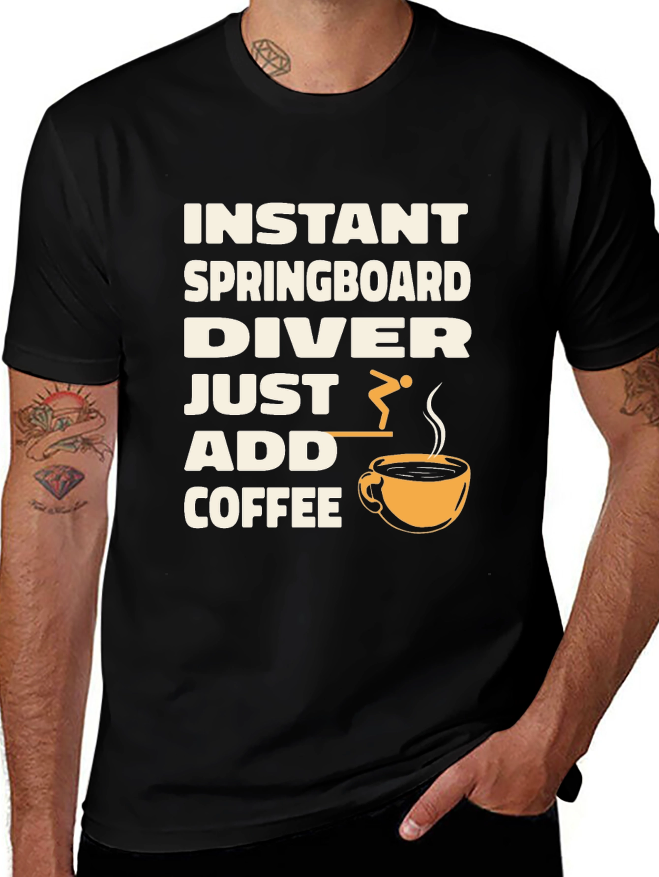 Instant Springboard Diver Coffee T-Shirt