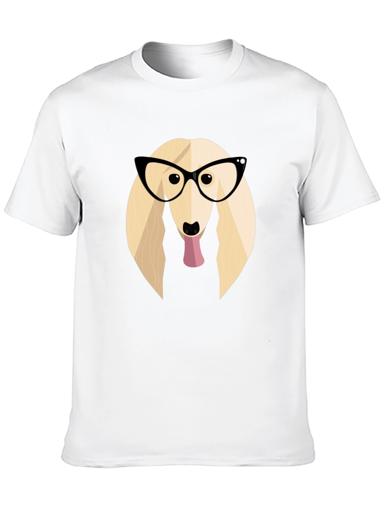 Dog with Glasses Graphic Tee - Stylish Black T-Shirt