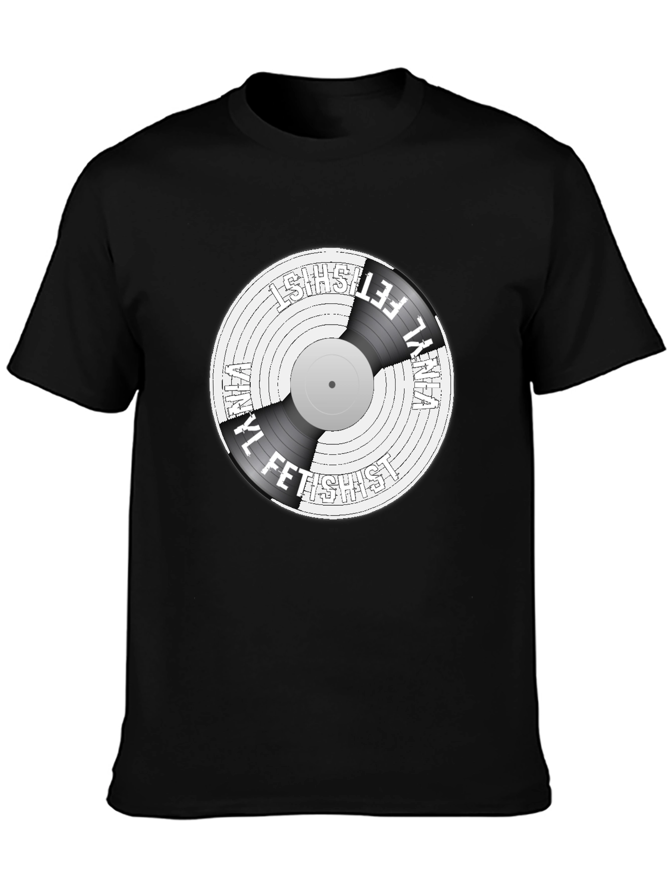 Vinyl Fetishist Black Graphic Tee