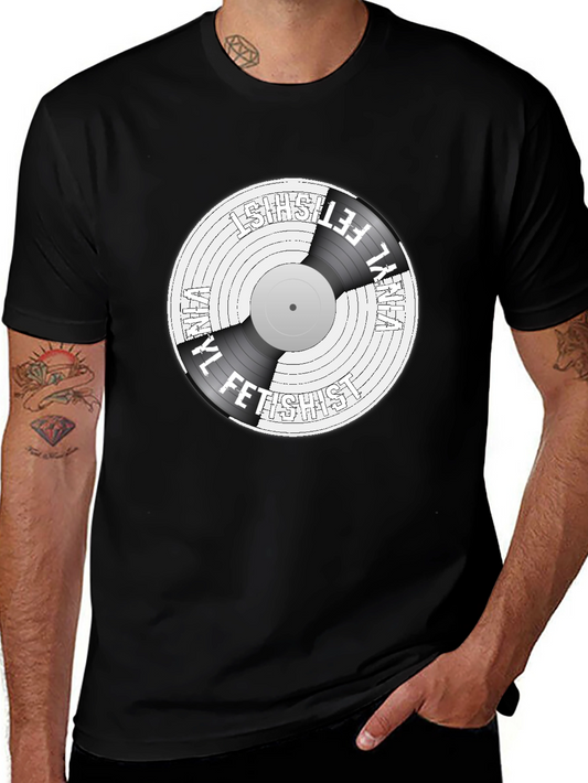 Vinyl Fetishist Black Graphic Tee
