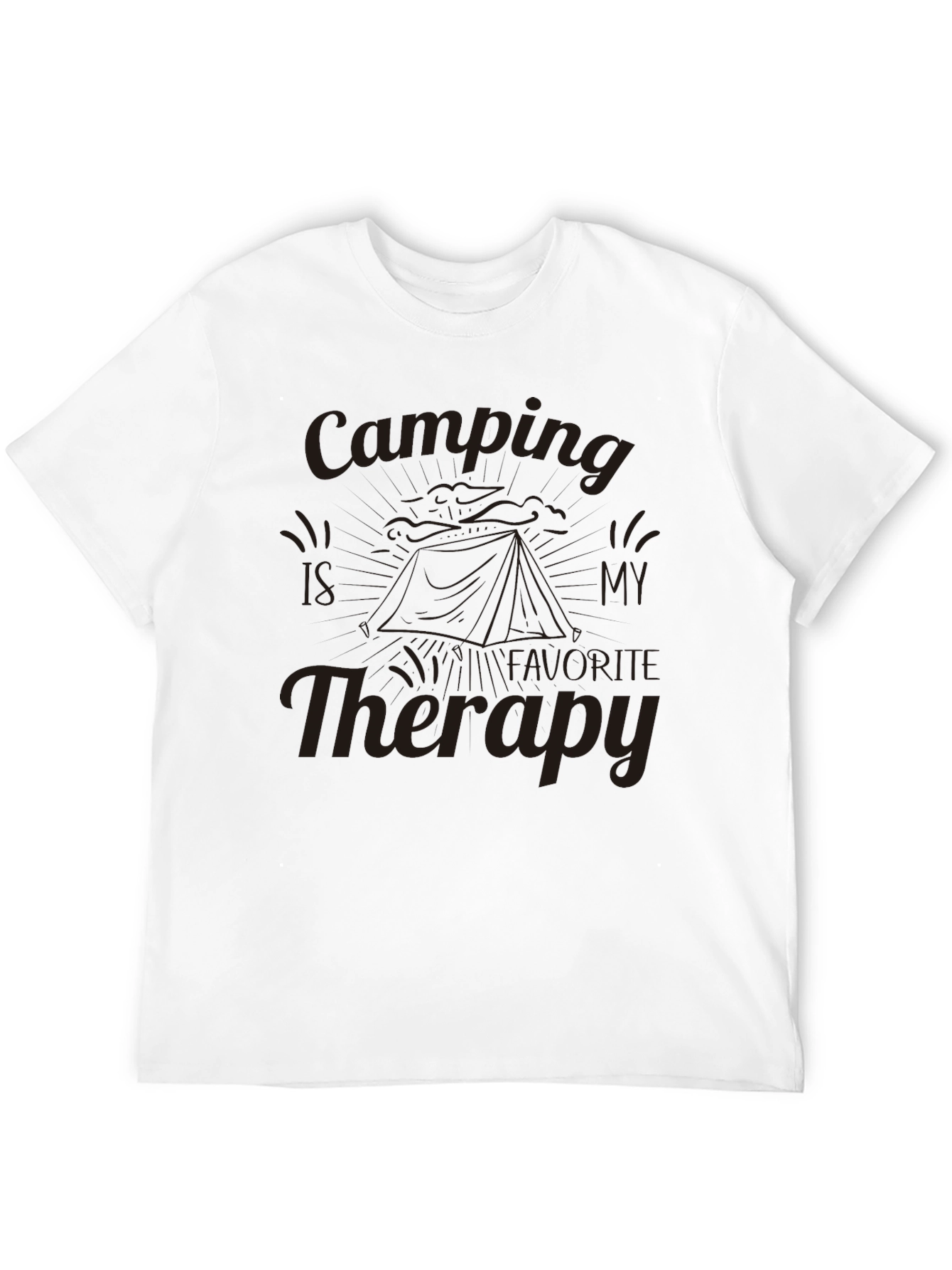 Camping Therapy Graphic T-Shirt - Adventure Ready!