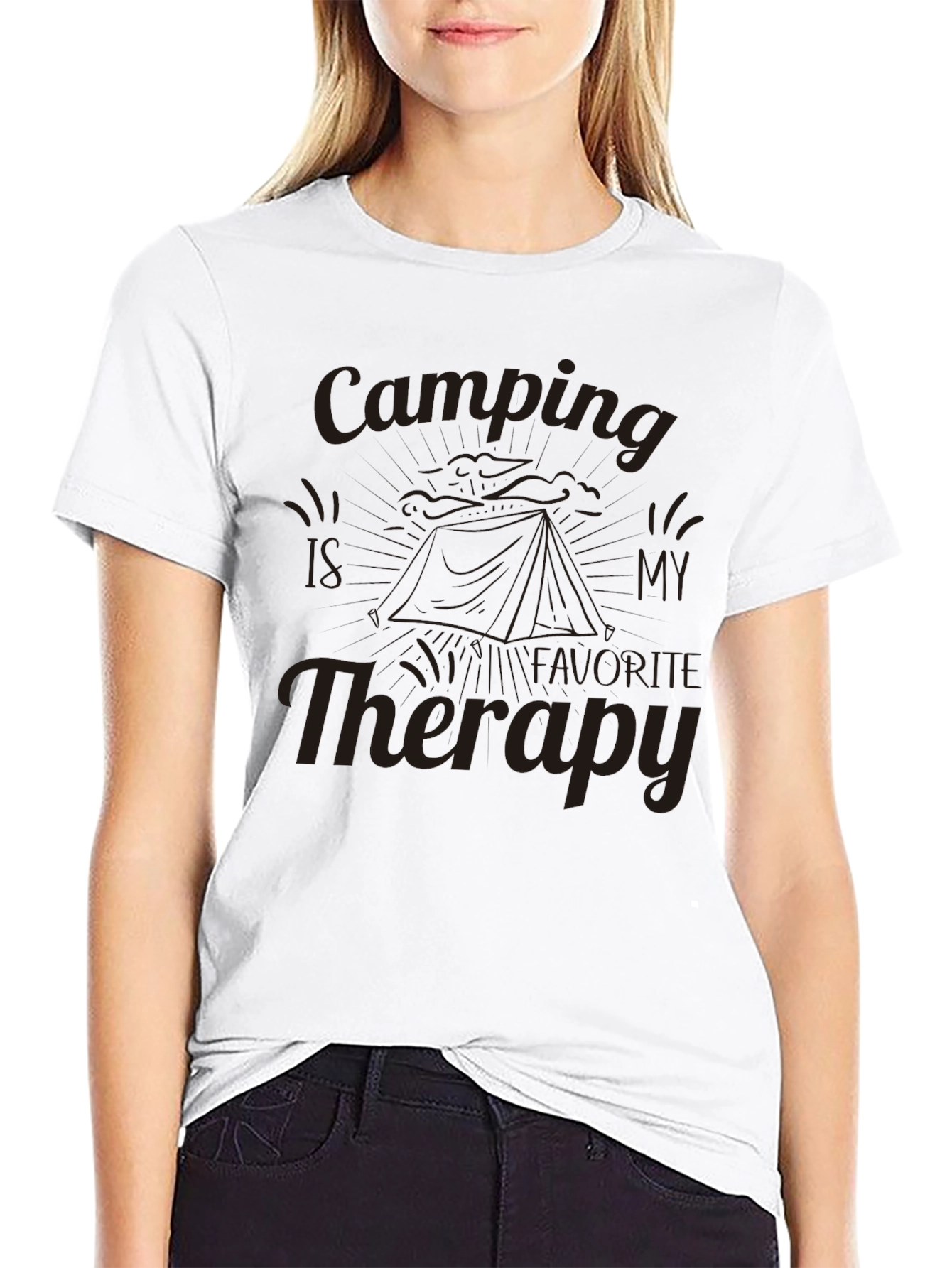 Camping Therapy Graphic T-Shirt - Adventure Ready!