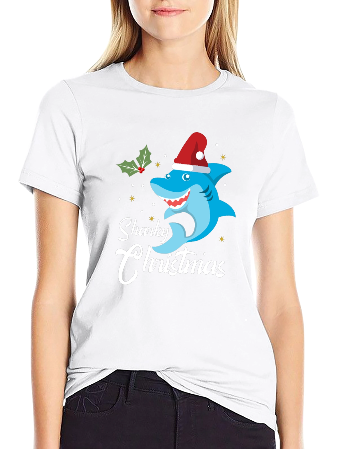 Sharky Christmas T-Shirt