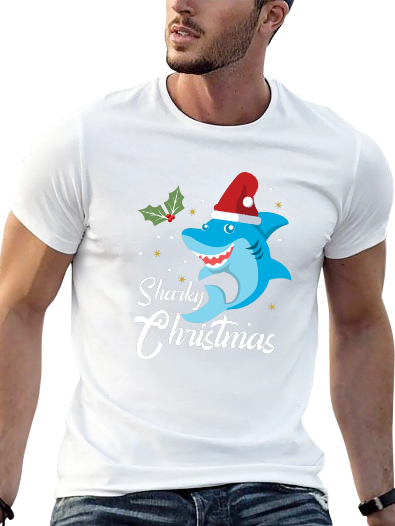 Sharky Christmas T-Shirt