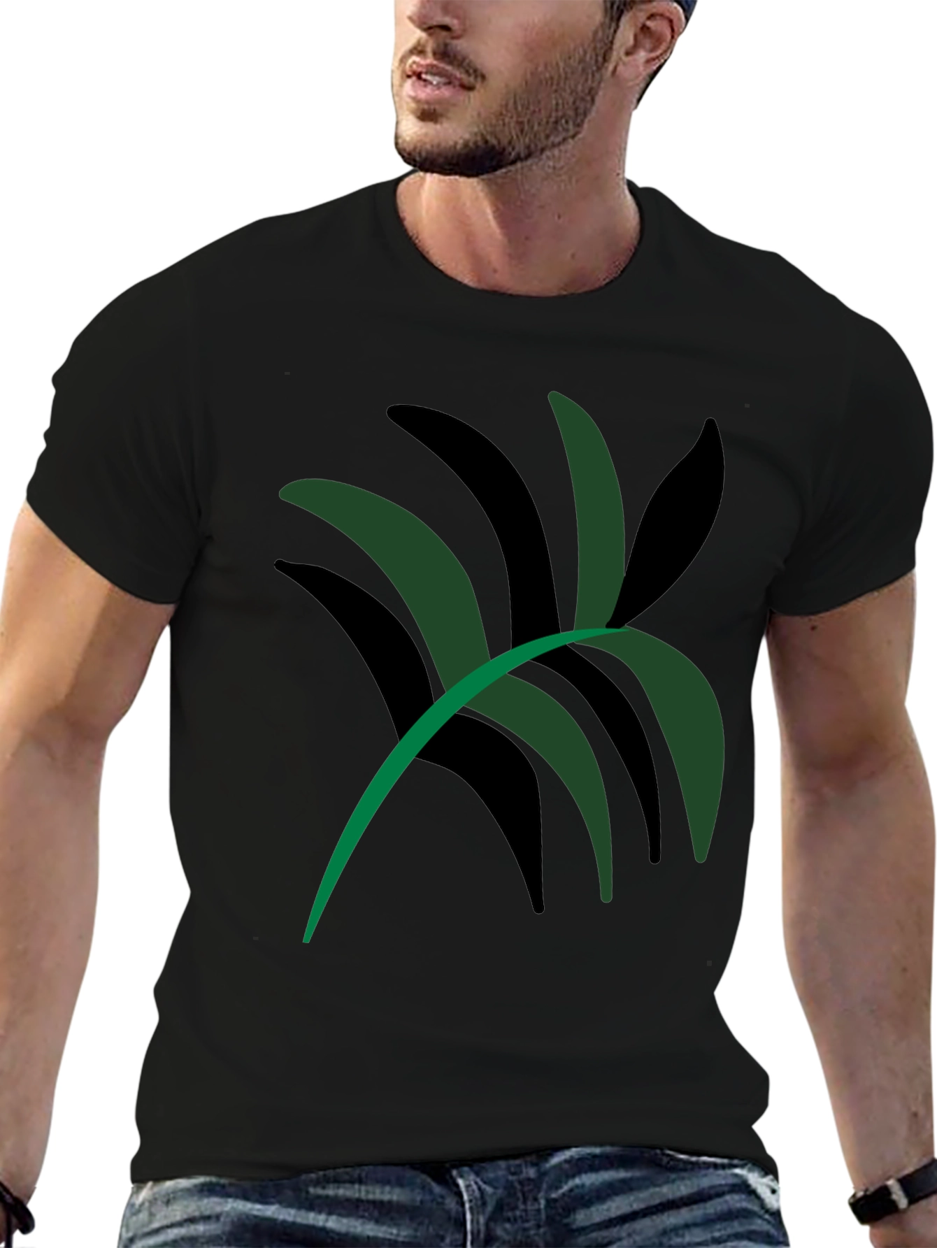 Abstract Palm Tee - Modern Graphic T-Shirt