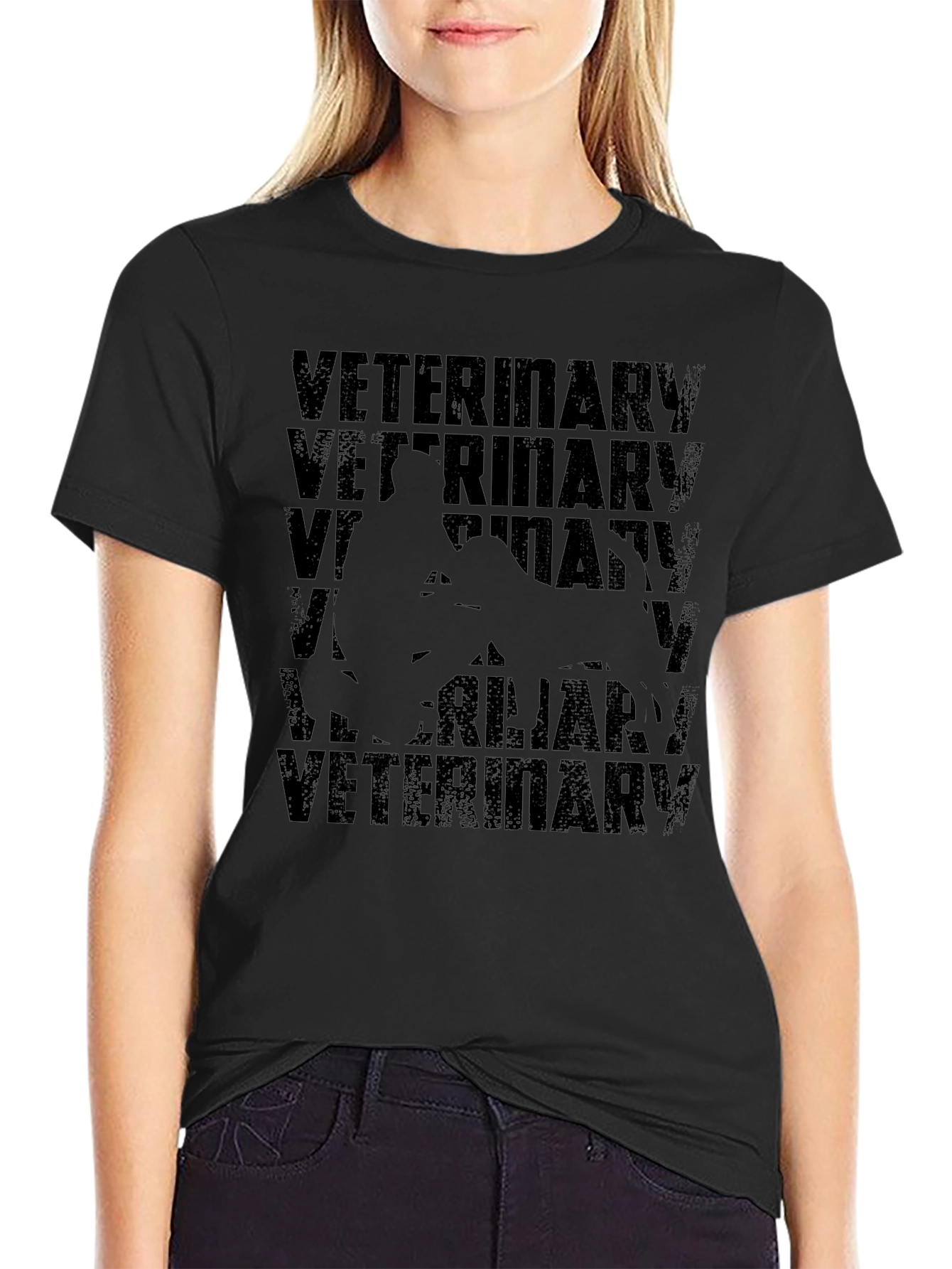 Veterinary Graphic Tee - Black Comfortable Fit