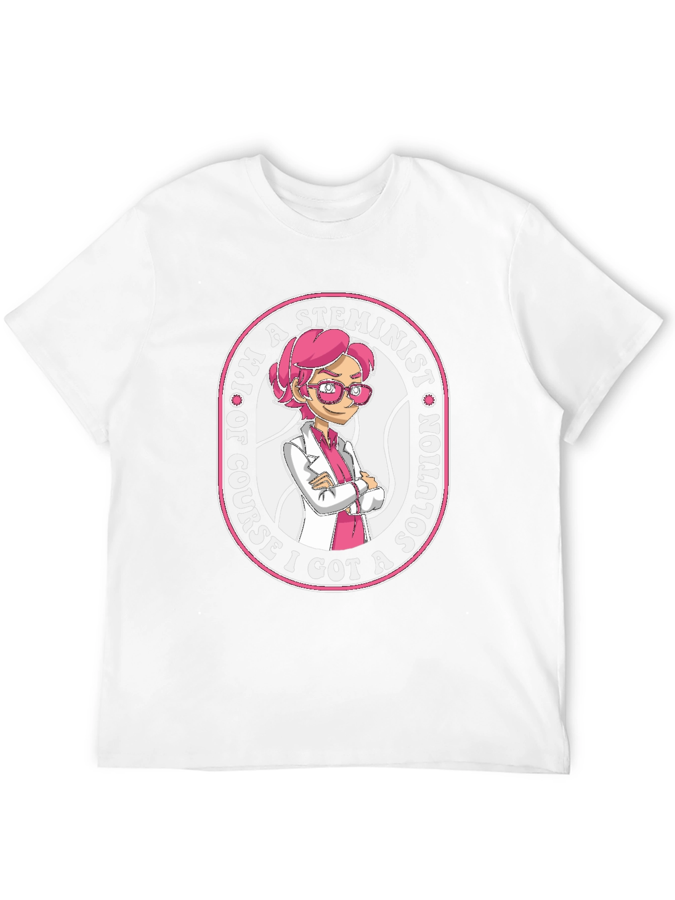 STEMinist Cartoon T-Shirt - Science & Womens Rights Tee