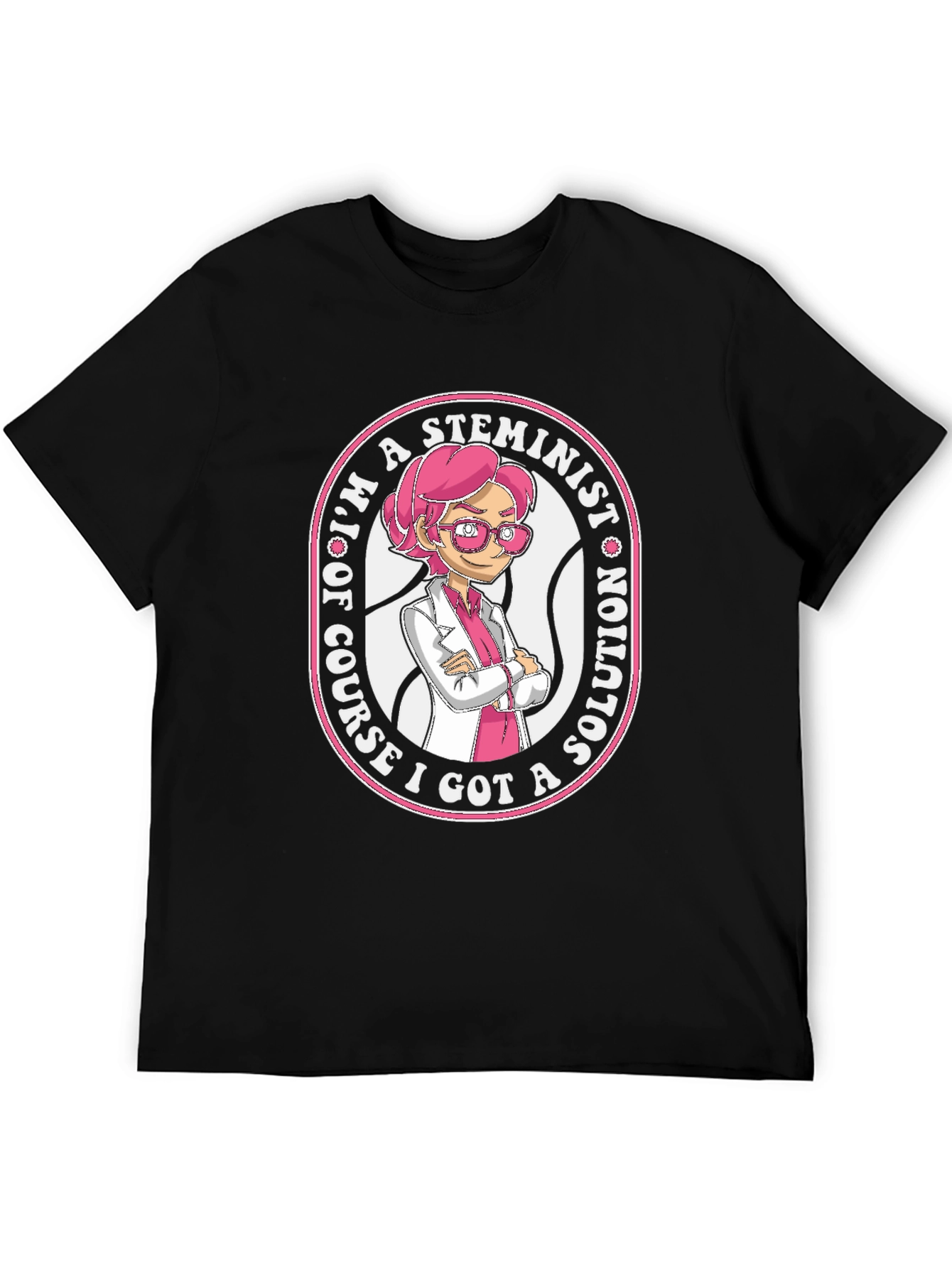 STEMinist Cartoon T-Shirt - Science & Womens Rights Tee