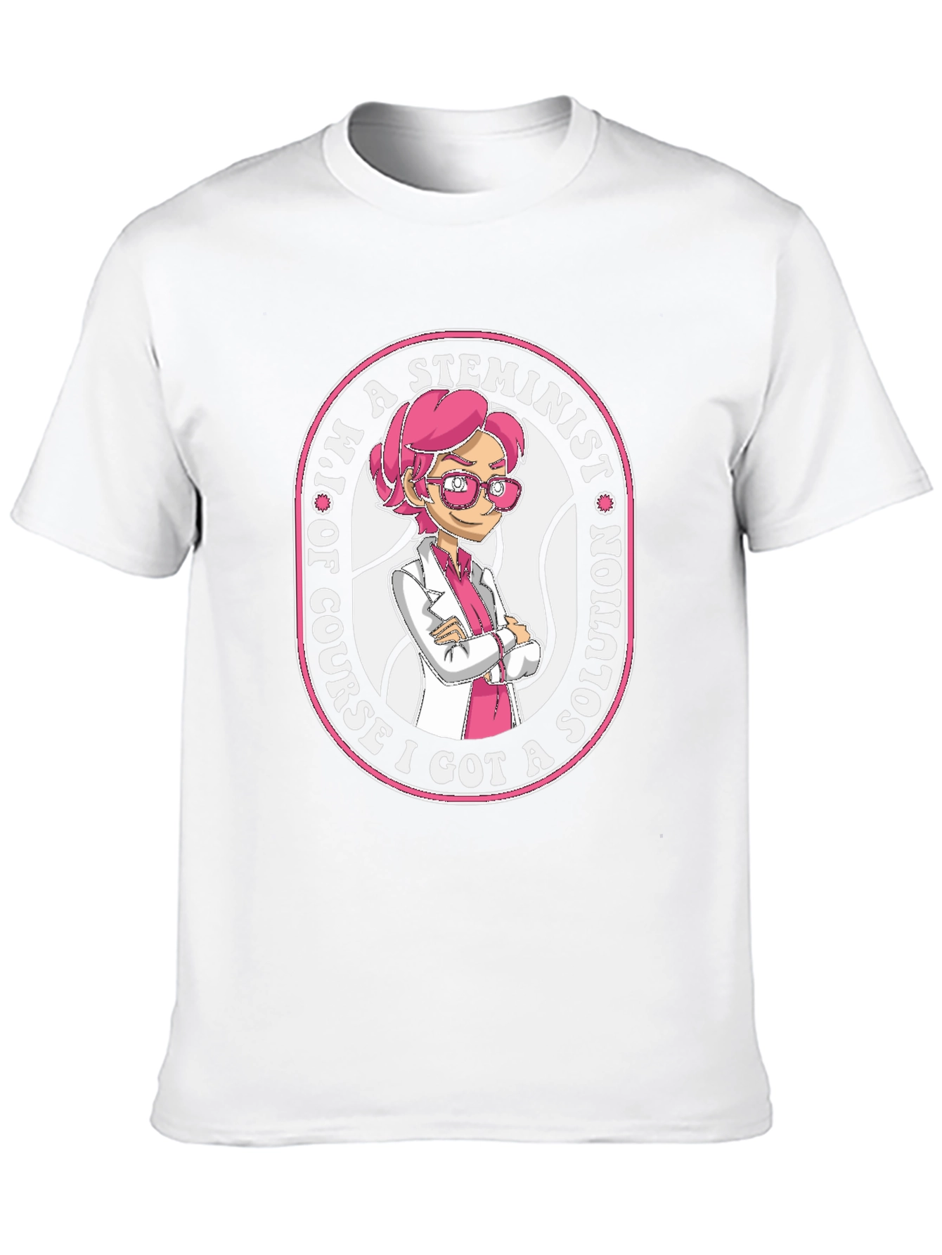 STEMinist Cartoon T-Shirt - Science & Womens Rights Tee