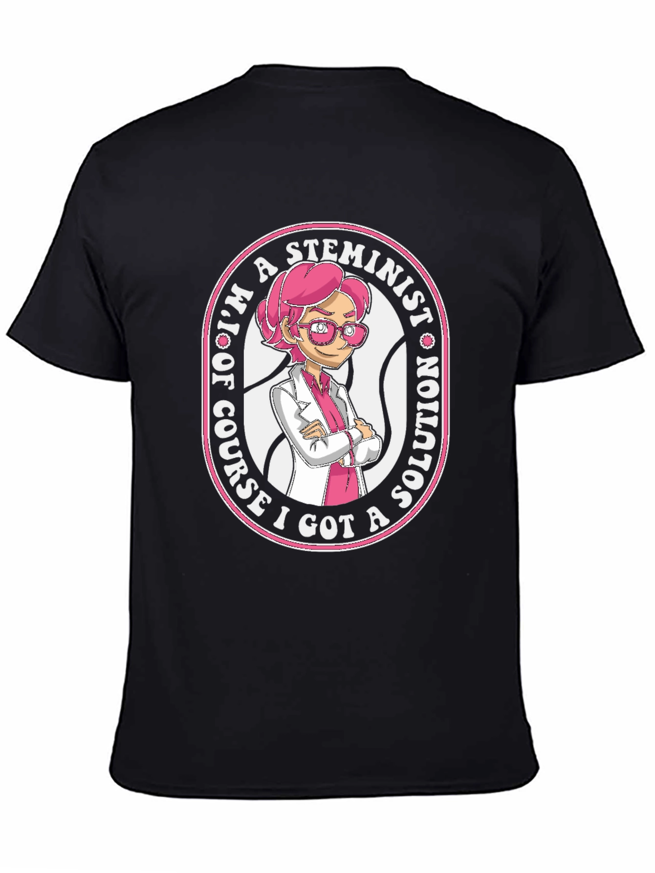 STEMinist Cartoon T-Shirt - Science & Womens Rights Tee