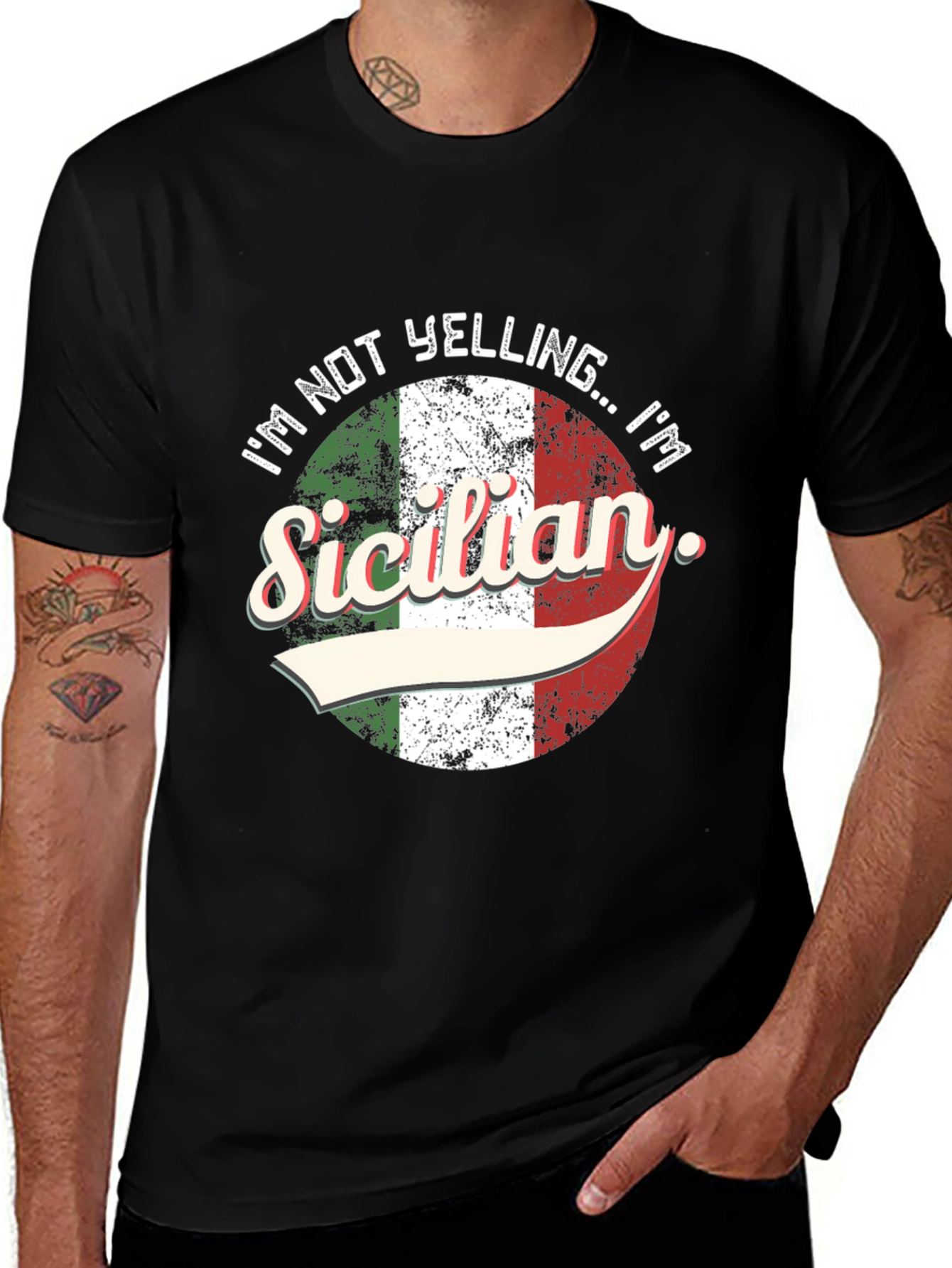 Im Not Yelling Im Sicilian T-Shirt