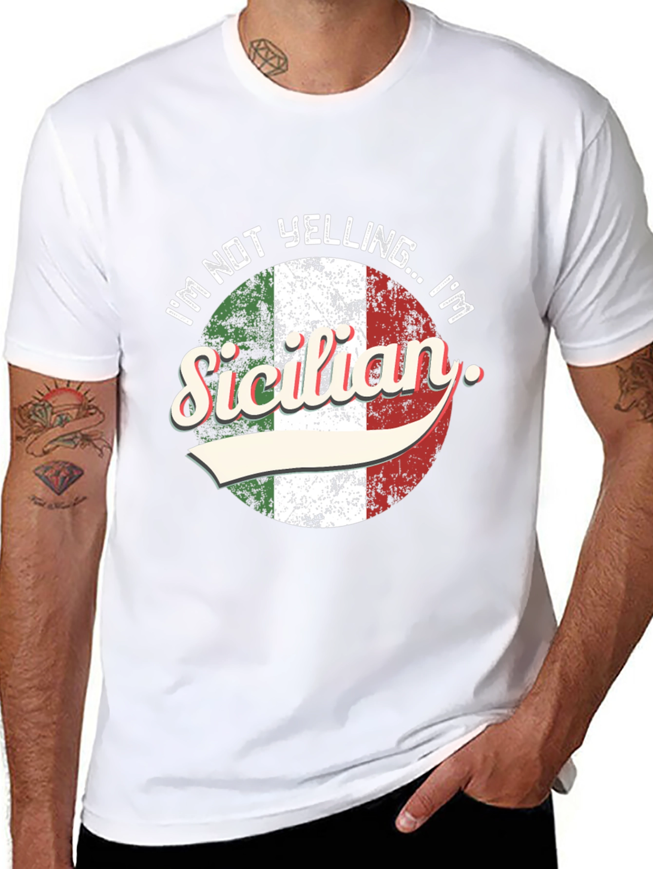 Im Not Yelling Im Sicilian T-Shirt