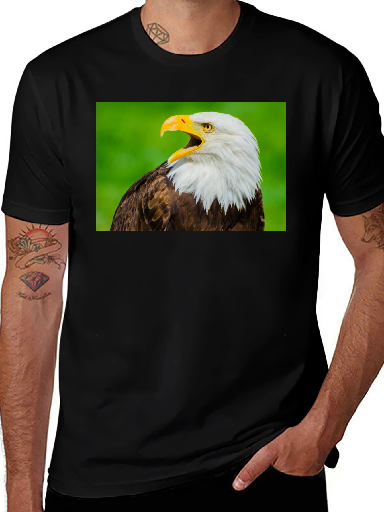 Bald Eagle Graphic Tee - Patriotic Bird Lover