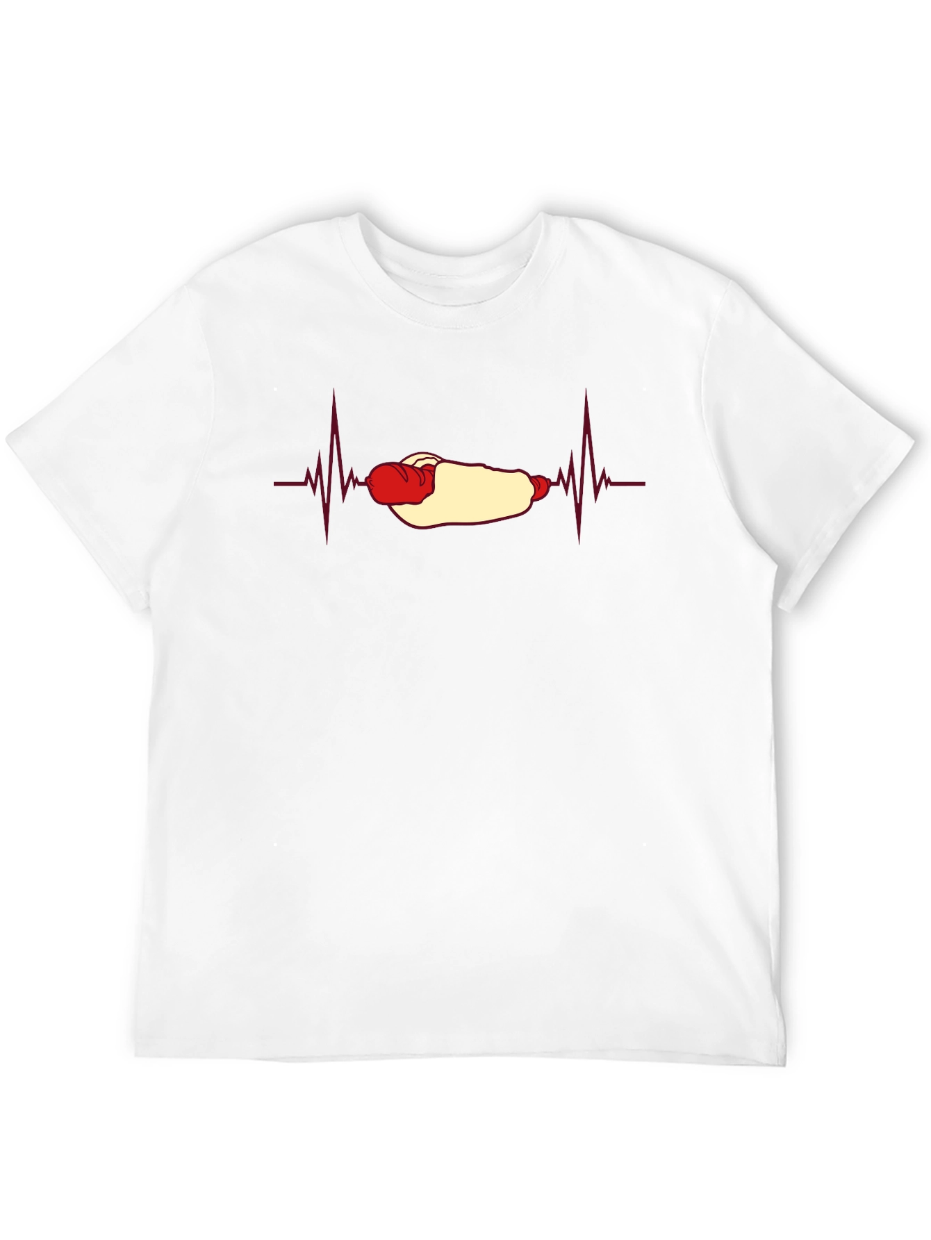 Hot Dog Heartbeat T-Shirt - Foodie Fun!