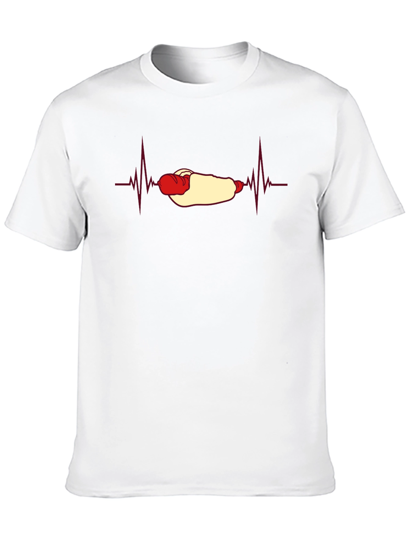 Hot Dog Heartbeat T-Shirt - Foodie Fun!