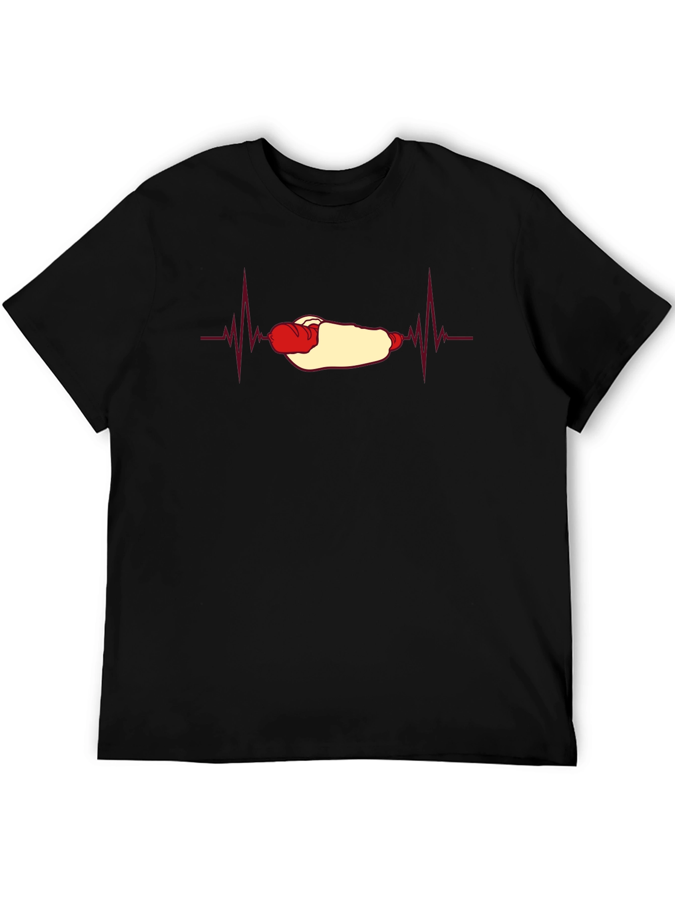 Hot Dog Heartbeat T-Shirt - Foodie Fun!