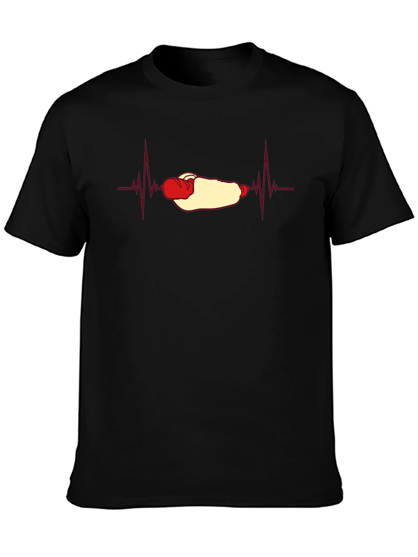 Hot Dog Heartbeat T-Shirt - Foodie Fun!