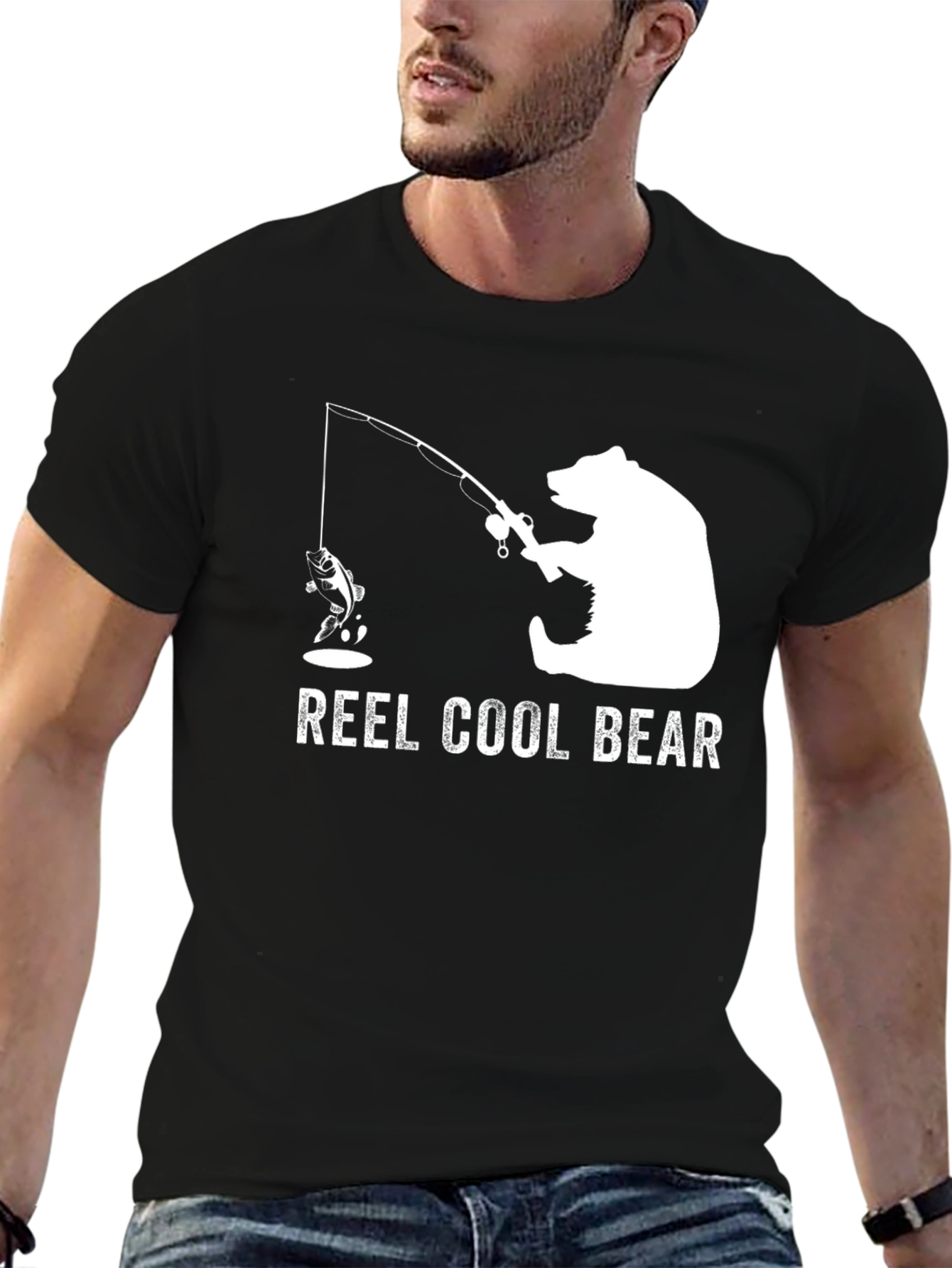 Reel Cool Bear T-Shirt - Fishing Graphic Tee
