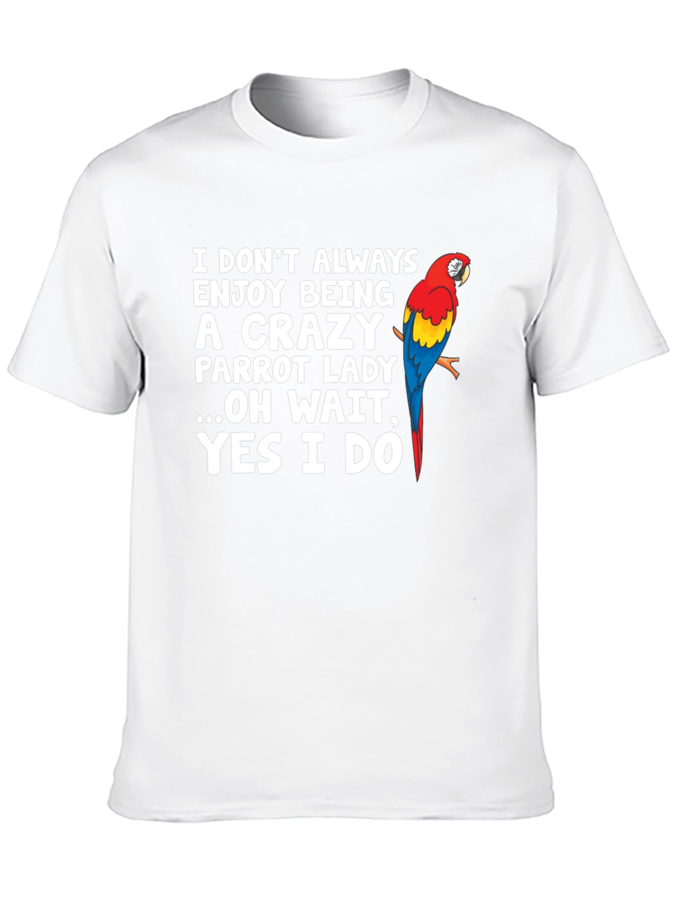 Crazy Parrot Lady Graphic T-Shirt - Unisex