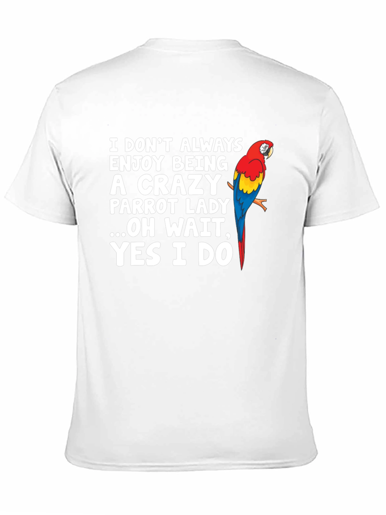 Crazy Parrot Lady Graphic T-Shirt - Unisex