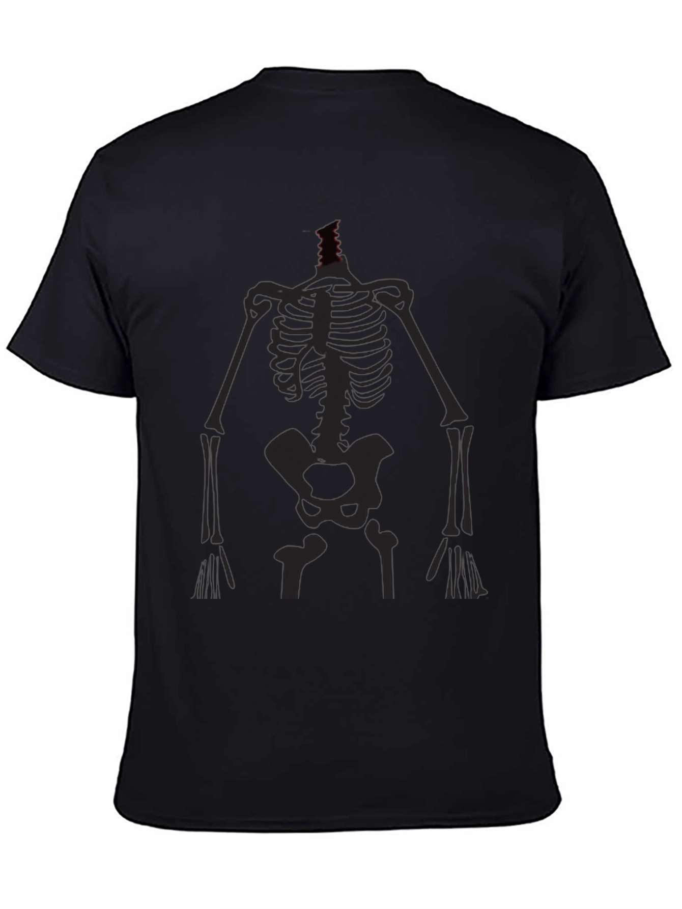 Mens Skeleton Graphic Tee - Black