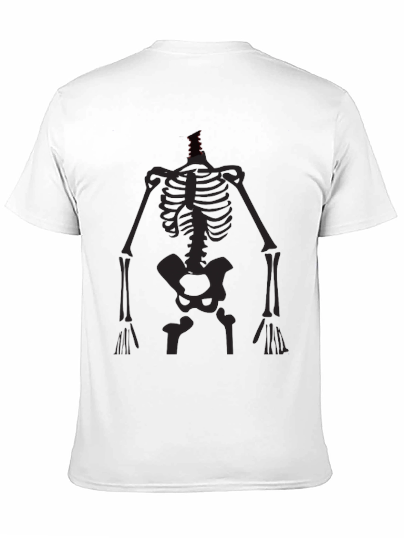 Mens Skeleton Graphic Tee - Black